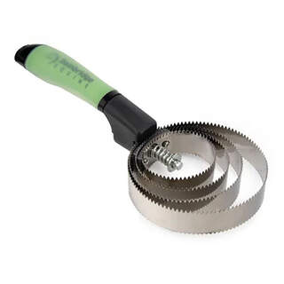 Bainbridge Reversible 4-Ring Curry Comb - Gel Handle