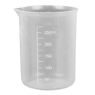 Plastic Measuring Cup Jug 250ml Graduated Beaker - Laboratory / Kitchen / Baking