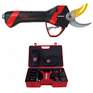 Electrocoup Cutter Pruning Cutting Shears Secateurs  Battery Operated F3020 Standard Medium Maxi Head Complete Set