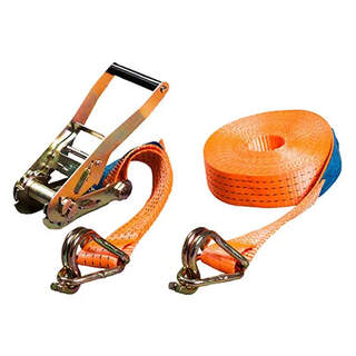 Fasty Ratchet Transport Strap 2500kg Lashing Capacity With Hook & Keeper Ends - 50mm x 10m