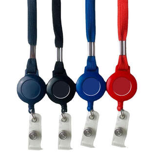 Breakaway 15mm Lanyards Safety Lanyard with Retractable Badge Reel ID Card Holder Strap