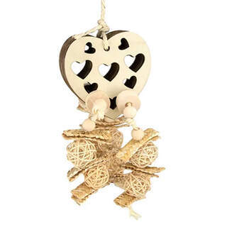 Bainbridge Bird Toy - Natural - Foraging Heart