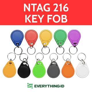 NTAG216 NFC Thin Key Tag Fob - 888 Bytes Memory
