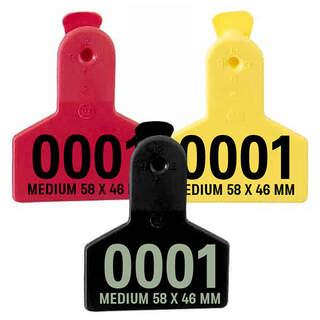 Z Tags One Piece Medium Z1 No-Snag Self Piercing Cattle Ear Tag