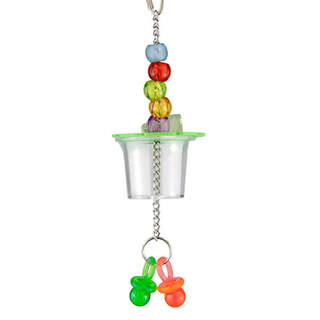 Bainbridge Bird Toy - Interactive - Foraging 1 Cup With Beads