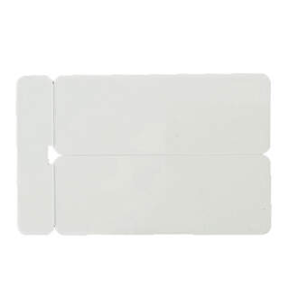 100 White Blank PVC Name Badge Cards 2-UP 1.3mm Thick for IDP Smart 81S 81D Printer
