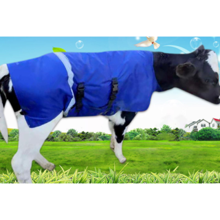 Calf Coat - Thick Blue Insulated Blanket Cow Rug Cover Vest With Waterproof Outer Shell