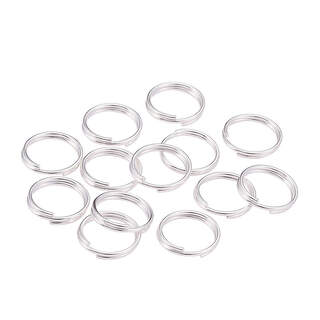 Split Ring 6mm 8mm 10mm 12mm Small Key Ring Nickel Plated Steel Keyring