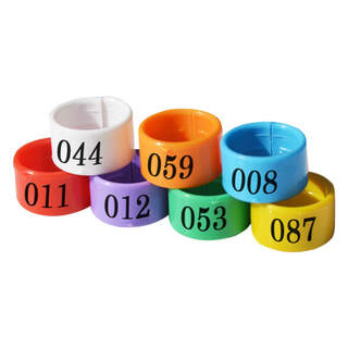Bird Chicken Poultry Leg Rings Numbered 1-100 Split Bands - 100 Pack