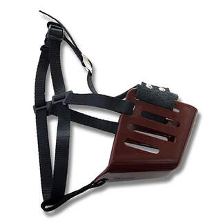 Stockman Plastic Nylon Straps Dog Muzzle Plastic