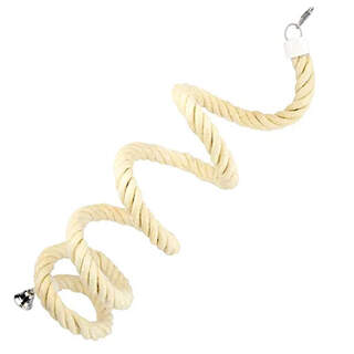 Bainbridge Bird Sisal Boing Rope - Large - With Metal Fittings And Bell