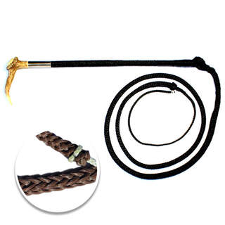 Karaka English Hunt Whip Complete - Synthetic Cracker Stockyard Paddock Horseback Bone/Horn Handle - 4 5 6 7 Foot