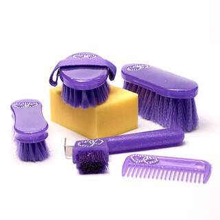 Bainbridge Kids Grooming Kit for Horse Pony Equine - Pink/Purple