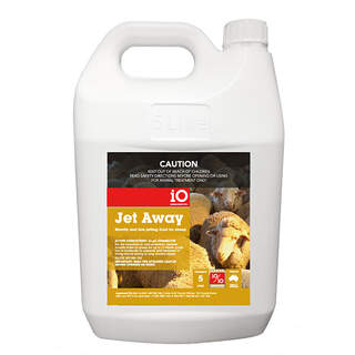 IO Jet Away Blowfly and Lice Jetting Fluid for Sheep Protection Against Blowfly Strike 5L