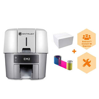 Entrust EM2 Dual-Sided Direct-to-Card ID Printer Bundle – USB & Ethernet + Ribbon, Cards & Software | High Speed | Australia War