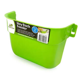 Bainbridge Wire Cage Plastic Hay Manager Rack Feeder for Small Animals