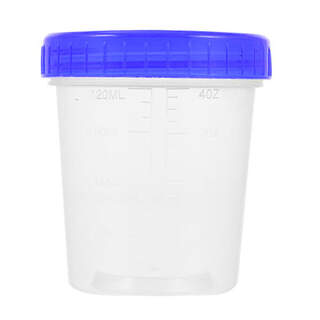Plastic Measuring Urine Cup 120ml Graduated Specimen Container