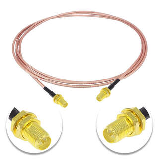 RP-SMA Female to RP-SMA Female Patch Lead RG316 Coaxial Cable Pigtail Pig Tail - 50cm, 1m, 2m, 3m