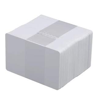Premium PVC Blank White Plastic CR80 30mil 0.76mm Graphic Quality Cards for EDIsecure Printers DIC10095 - Pack of 100 / 500