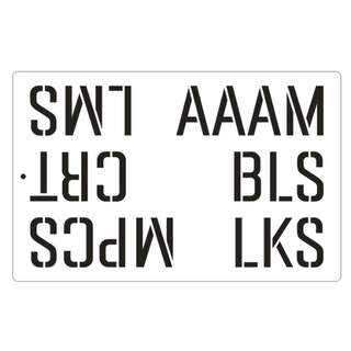 Wool Bale Class Stencil Plastic V2 - Set of 6 - MPCS CRT LMS AAAM BLS LKS