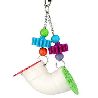 Bainbridge Bird Toy - Interactive - Foraging Hanging Pipe - 25cm