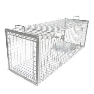 Extra Large Heavy Duty Galvanised Steel Trap for Fox, Boar, Dog & Dingo