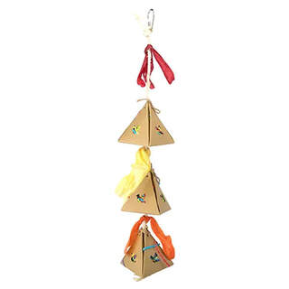 Bainbridge Bird Toy Destructive - Shredz Pyramid Trio - Fun and Stimulating