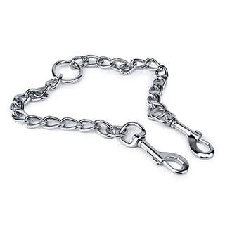 Bainbridge Heavy Duty 60cm Long Twin Chain Couples Dog Lead Attachment