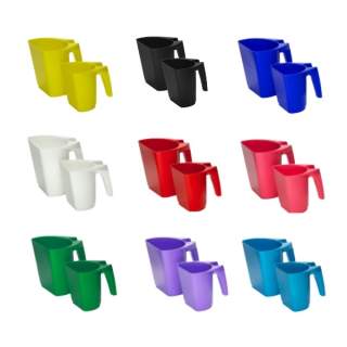 FeedMaxx Heavy Duty Plastic Feed Scoop Stackable for Horses, Cattle, Livestock, Pets & Dogs 1L / 0.5kg & 2L / 1kg