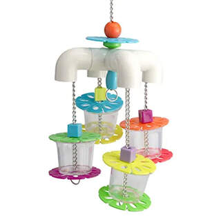 Bainbridge Bird Toy - Interactive - Foraging 4 Way Cups