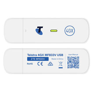 Telstra Prepaid 4G 4GX USB Modem (MF833V) (replaces E8372)