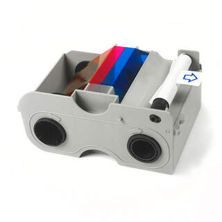 Fargo 44240 YMCKOK 200 Print Double Sided Colour Ribbon with Cleaning Roller for DTC400e
