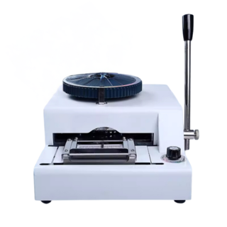 Manual PVC Card Embosser with 72-Character Code