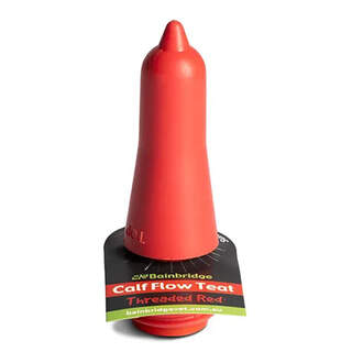 Bainbridge Calf Flow Teat Threaded Red for Younger Calves