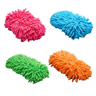 Bainbridge Microfibre Sponge With Fingers and Elastic Hand Strap