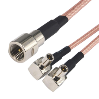 Modem Patch Lead Dual TS9 to FME Male for Telstra 3G 4G Modems MF910Y MF985T MF986C Nighthawk Netgear M1 M2 M5 - 15cm