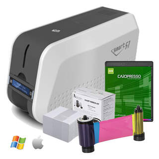 IDP Smart 51D Single Sided ID Card Printer Starter Pack Bundle (inc Cards, Software & Ribbon)
