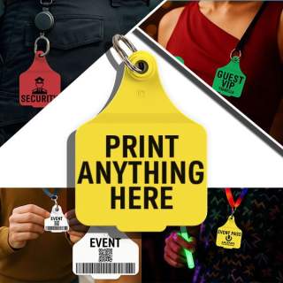 Conference & Event Tag: Custom Printed Tags for Conferences, Festivals, B&S, Parties, Sporting Events & More