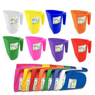 Bainbridge Feed Scoop Plastic Stackable Heavy Duty Horse Cattle Livestock Pet Dog Food Animal Large 0.5kg 1L / 1kg 2L Food Scoop