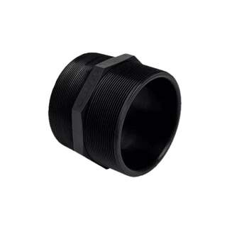 Norma 1/2" x 1/2" (15mm) Threaded Nipple Male BSP Thread x Male BSP Thread Norma Guyco Poly Pipe Farm Irrigation Fitting GHN15