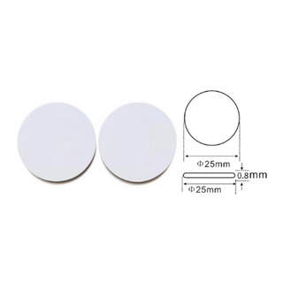 EM4305 134.2 KHz FDX-B ISO11784/11785 Industrial EM PVC Coin Tag 25mm