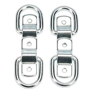 Bainbridge Ropes Straps Bungees Bolt-On Anchor Attachment D Rings - 4 Pack
