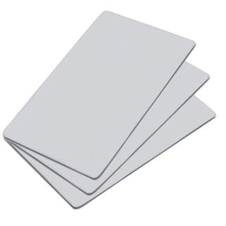 Dual Format Frequency EM4100 125kHz & Mifare Classic 13.56MHz White PVC RFID Card