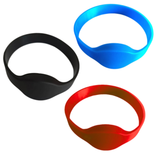 T5577 125KHz RFID Waterproof Silicone Wristband Rewritable Chip, Durable & Flexible for Access Control, Gym, Pool, and More