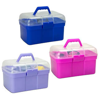 Bainbridge Kids Box Filled Grooming Kit for Horse Pony Equine - Blue, Pink, Purple