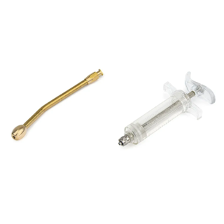 Oral Drench Gun Reusable Syringe with Drenching Nozzle 10ml 20ml 50ml - For Individual Drenching