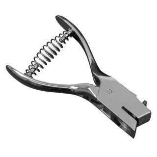 Handheld Metal Slot Puncher Plastic ID Card Photo Badge Rectangle Hole Punch Tag Tool