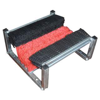 Badger Boot Cleaning Brush Heavy Duty Work Site, Farm, Sport, Golf Shoe Triple Brush Cleaner