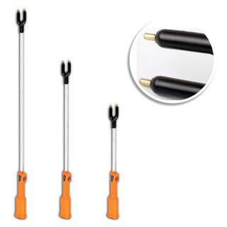 Cattle Prodder Livestock Stock Prod Rechargeable Waterproof Electric Shock with Shaft for Cow & Pig 8000mAh