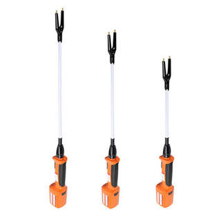 Cattle Prodder Livestock Stock Prod Rechargeable Waterproof Electric Shock with Shaft for Cow & Pig 6000mAh 